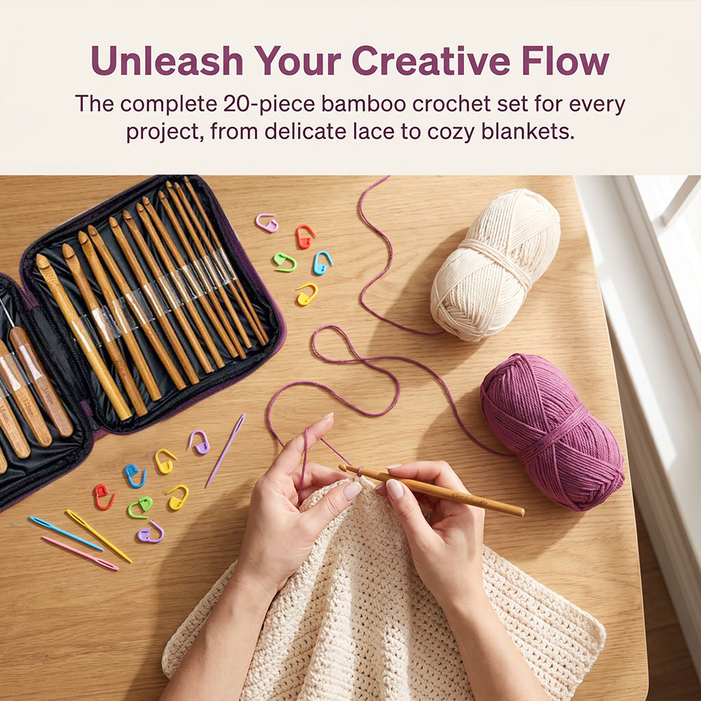 Ensemble de 74 crochets en bam - Tool Set avis et prix