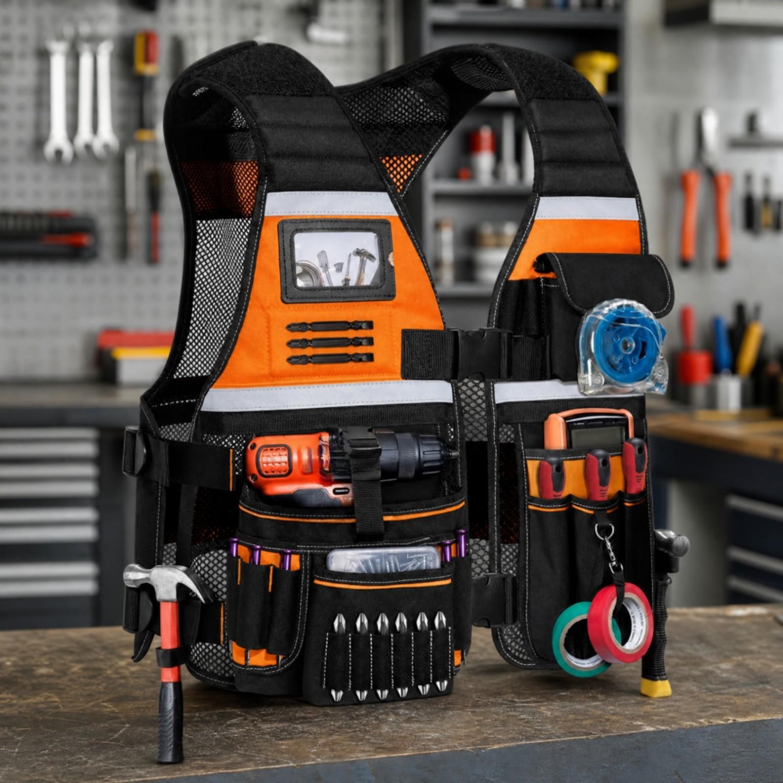 Gilet d'outils multifonctionne - Hand Tools In Workshop avis et prix