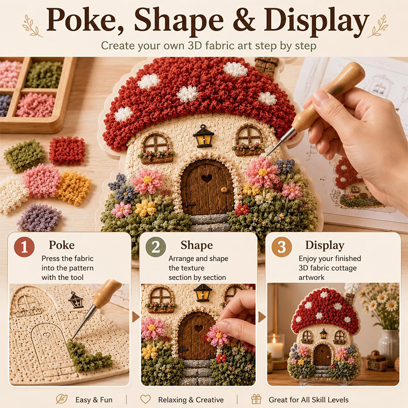 Kit DIY Poke Art Maison Champi - Tool Set avis et prix