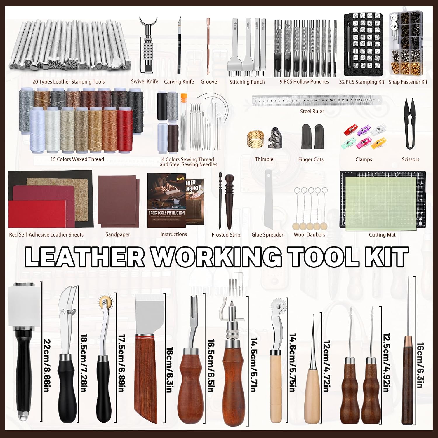 Kit de travail du cuir, outils - Tool Bag avis et prix